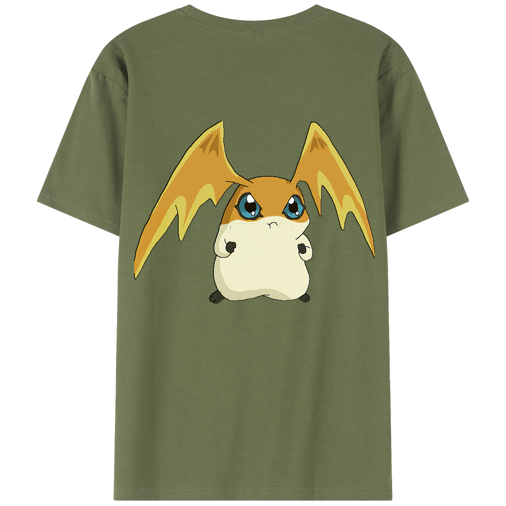 （画像用） Digimon デジタルモンスター/デジモン 綿100％半袖Tシャツ（背面プリント）